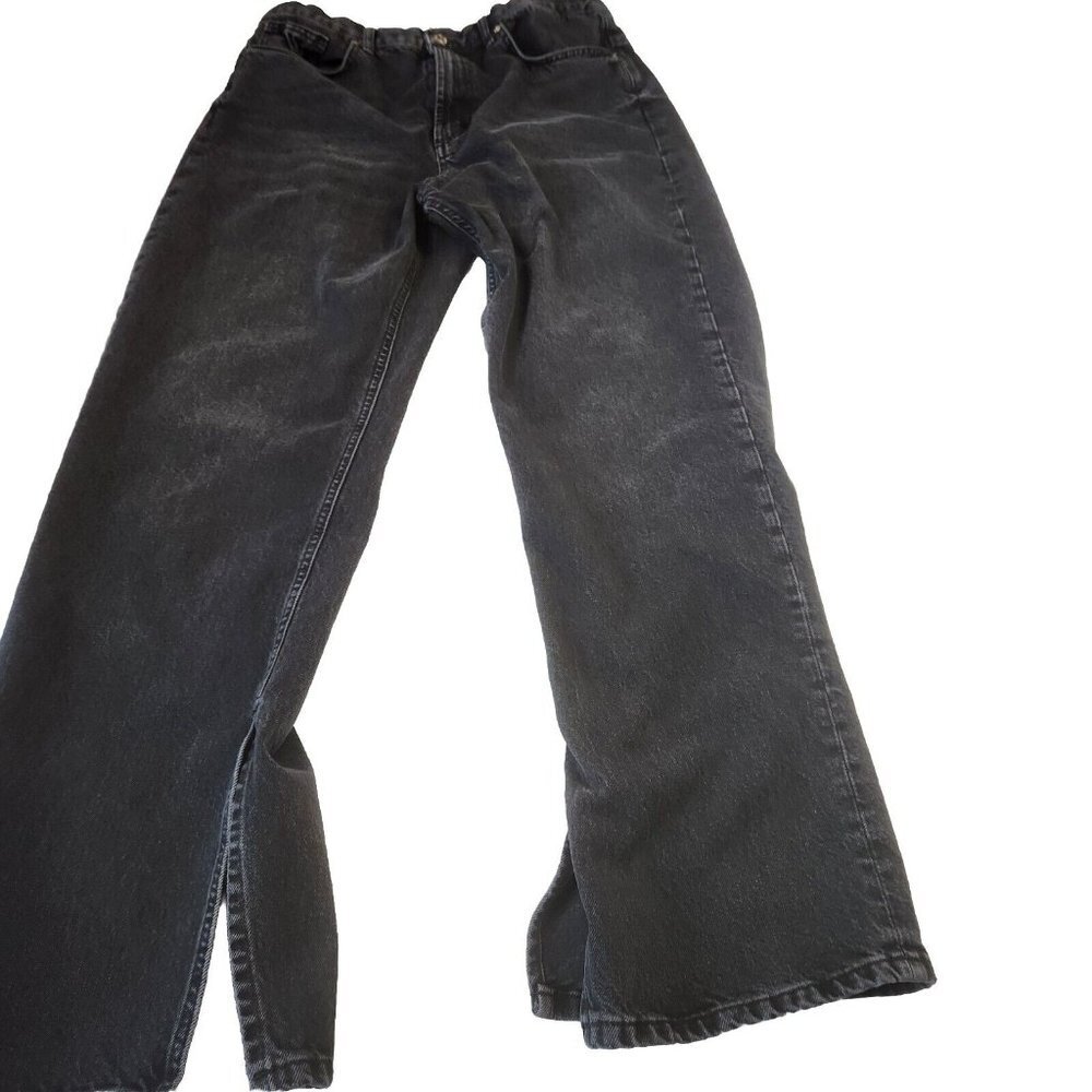 Zara Women's Size 34 Black Jeans Split Bottoms